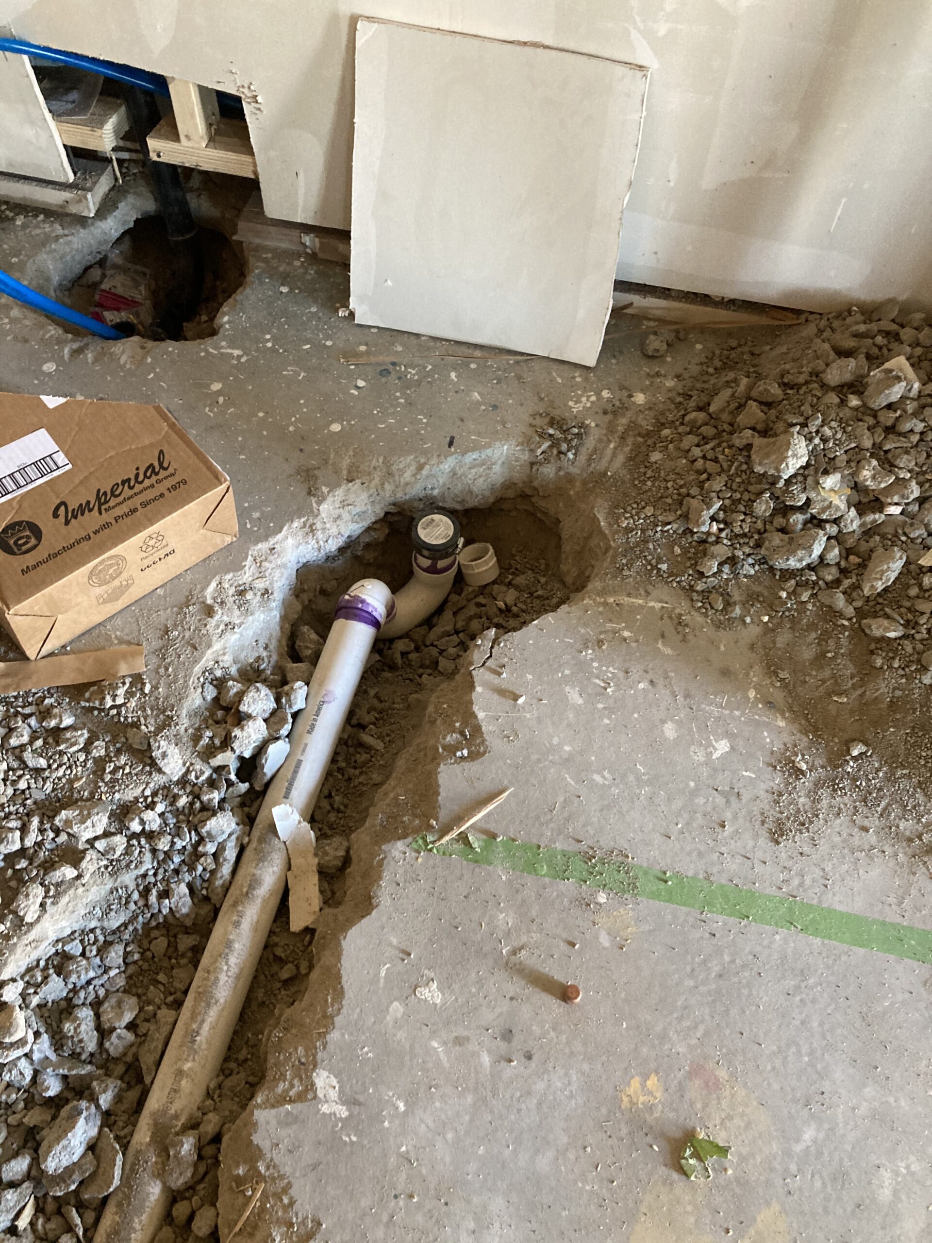 Drain System for Stand a lone tub